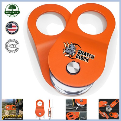#ad 0 Ton Snatch Block Towing Pulley for Truck ATV UTV Recovery 22000 lbs Strength $59.89