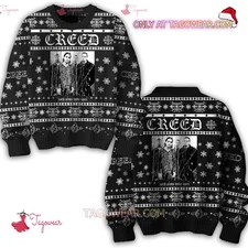 Rare Creed With Arms Wide Open Ugly Christmas Sweater Unisex 2025 Xmas CV329