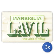 3x Lavil Sapone Bucato 300 Grammi Marsiglia