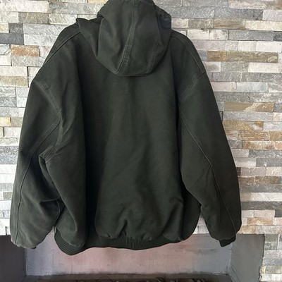 Carhartt J130 MOS green Jacket Hooded Zip Size 4XXL | eBay