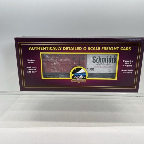MTH Premier 20-94487 Schmidt’s of Philly 36’ Woodsided Beer Reefer O NEW #20058 - Picture 12 of 15