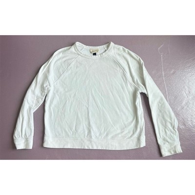 Universal Thread Women's Crew Neck Sweatshirt White Size L Casual
