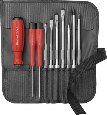PB SWISS TOOLS 8218BK Interchangeable screwdriver set 9 pieces black