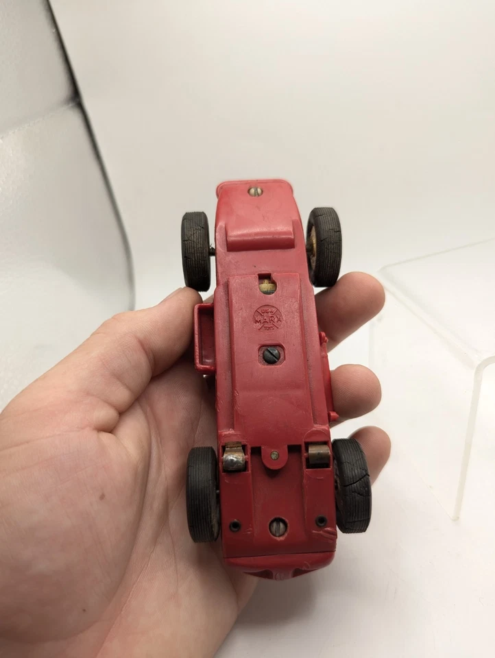 VINTAGE 1961 MARX 1511 WATSON OFFENHAUSER 1/24 SLOT CAR  - Image 4 of 4