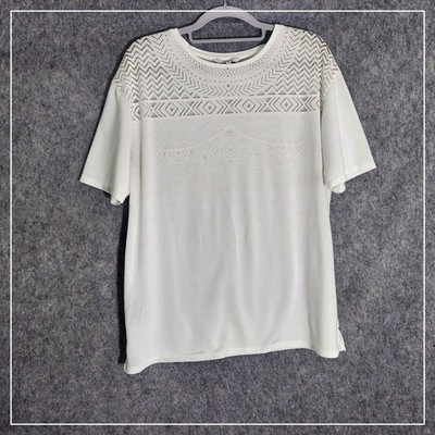 Desigual Womens M Boho Festival Tee Tribal Studded Statement Boutique Style