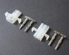 5 Pairs Molex .093" 2 Pin Way Circuit Power Supply Connector Plug Panel Mount