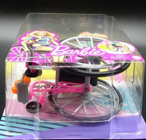 Barbie Mattel 2020/muñeca Barbie Fashionista con silla de ruedas y rampa/#165 nueva - Imagen 10 de 12