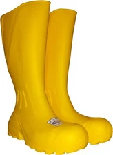 YELLOW WATERPROOF PROTECTIVE RAIN WORK BOOTS Hunting Fishing Farming Garden Mud