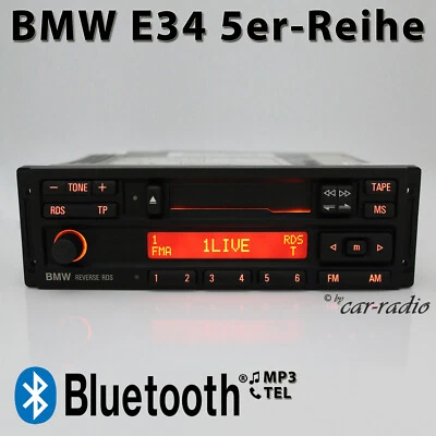 Original BMW E34 Radio Bluetooth MP3 5er Autoradio Reverse RDS BP6262 Blaupunkt - Bild 1 von 4