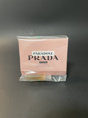 PRADA  PARADOXE : INTENSE  WOMENS FRAGRANCE SAMPLE NEW Vial with original  card 