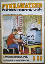 DDR Zeitschrift Funkamateur,  Einzelheft 6/84, (Elektronik, HiFi, Amateurfunk)