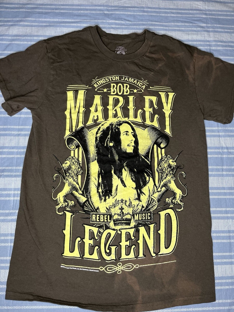 Bob Marley Face Men Black Small Jamaica 2010 t