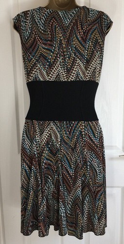 Size M Designer Dress By Jus ‘d Orange Paris - Made In France - Stretch Jersey - Picture 2 of 4