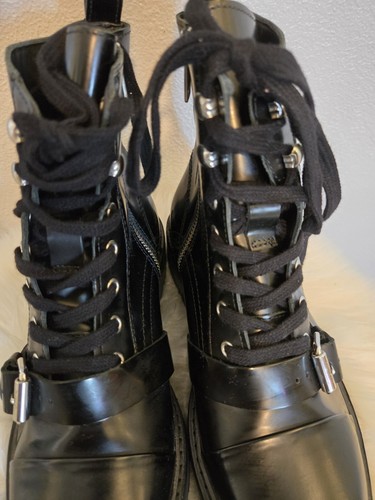 Botas All Saints Mujer Negras 7M Donita Cuero Ret $349 - Imagen 8 de 14