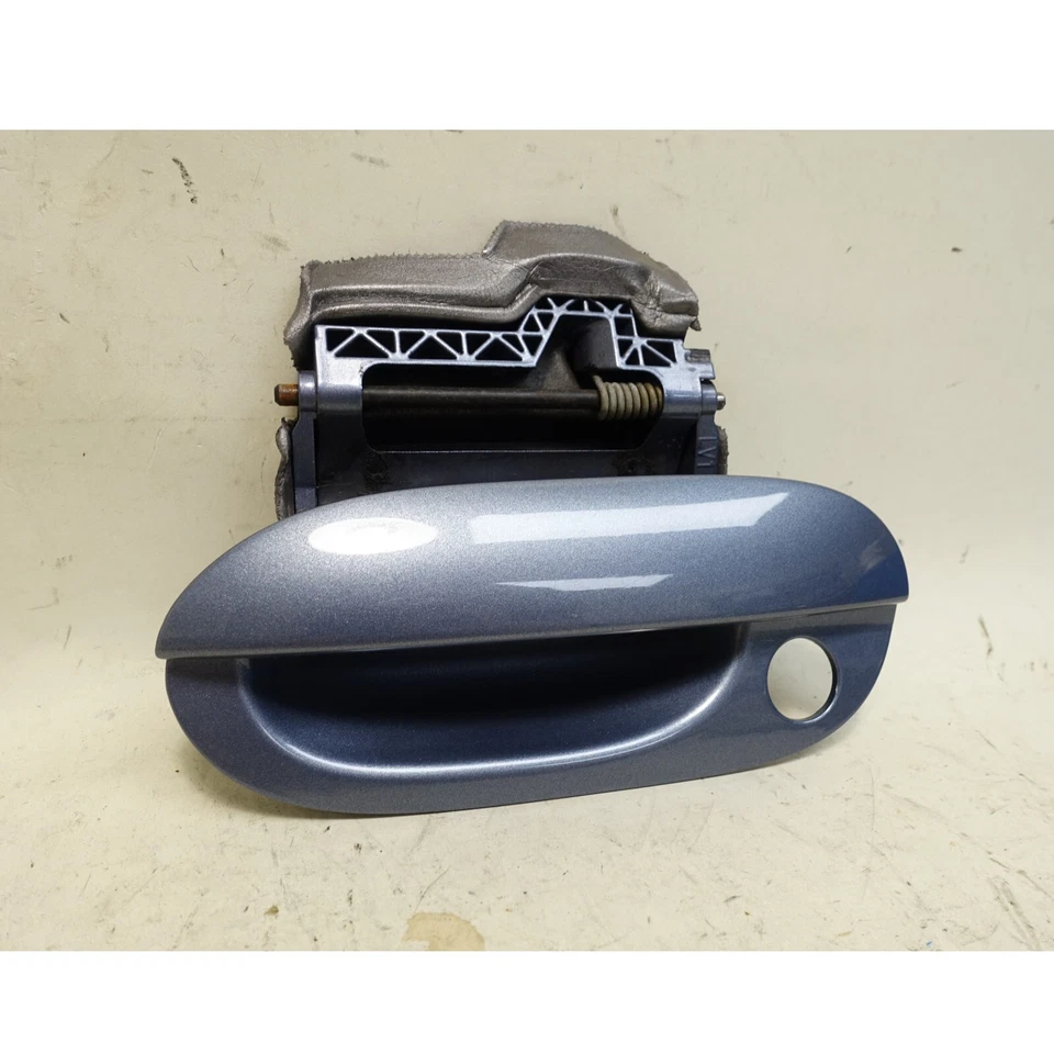 1997-2003 BMW E39 5-Series Plastic Left Front Ext Door Handle Steel Blue OEM - Image 3 of 4