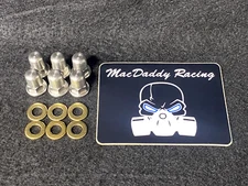 MacDaddy Racing Stainless Steel Head Nuts for Suzuki LT500 Quadzilla
