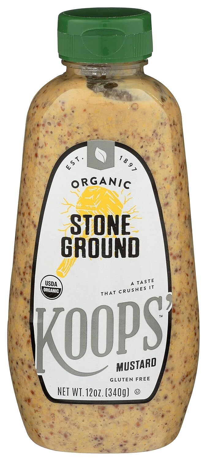Koops Organic Stone Ground Mustard 12 oz 3090₽