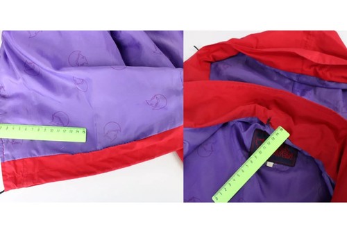 Fred Perry Gore-Tex Jacke Damen Klein Versteckte Kapuze Bund Übergröße Gefüttert - Bild 12 von 12