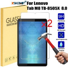 2Pcs Lenovo Tab M8 TB-8505X 8.0 Tablet Genuine Tempered Glass Screen Protector