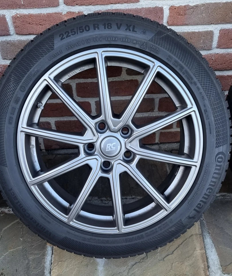 BMW X2 Winterräder Conti 225/50 R 18 auf RC32-Felgen 7,5+18 5/112 ET51 - Bild 2 von 4