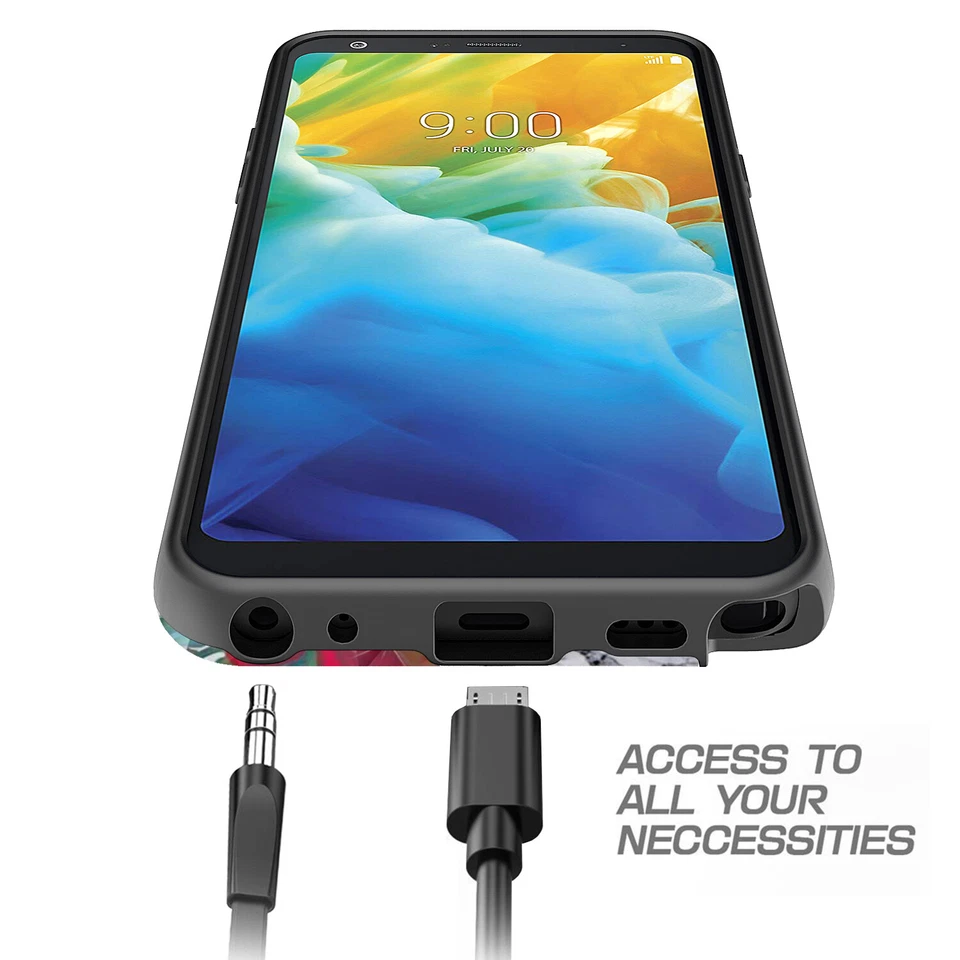 For LG Stylo 5 Hybrid Dual Layer Slim Laser Glitter Sparkle Graphic Case - Image 4 of 4