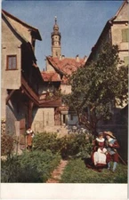 CPA AK Rothenburg- Hof in der Marien Apotheke GERMANY (1075410)