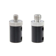 CAMVATE 15mm Micro Rod Male to Female Adapter with 1/4"-20 & 3/8"-16 Screw Mount