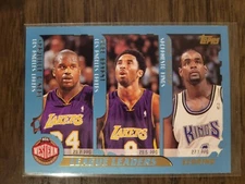 2001 Topps League Leaders Kobe, Shaq, Iverson, Webber, Stackhouse, Carter #215