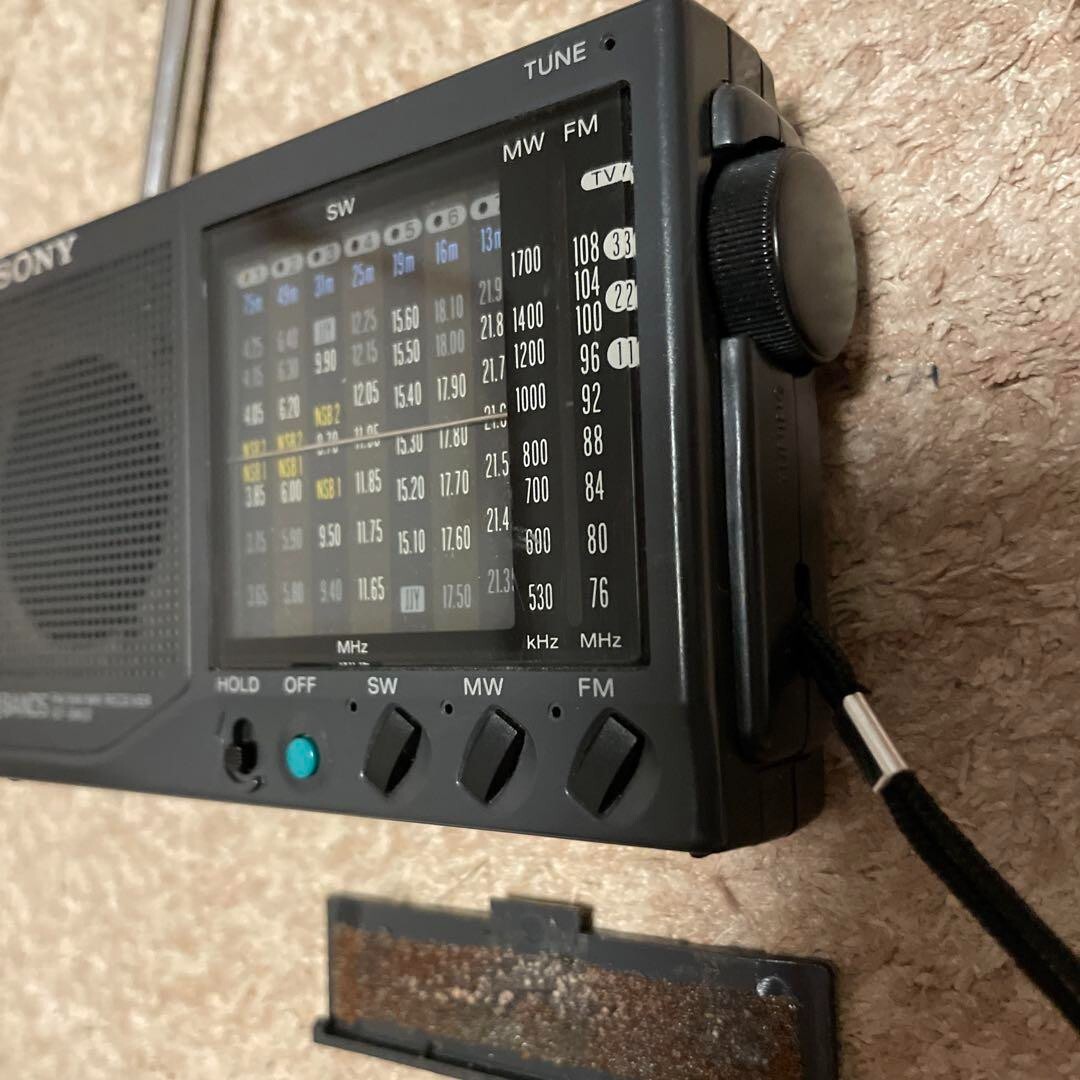 Sony ICF-SW22 Model Portable Radio AM/FM Black W 116.5mm x Sony ICF-SW22 Model Portable Radio AM/FM Black W 116.5mm x