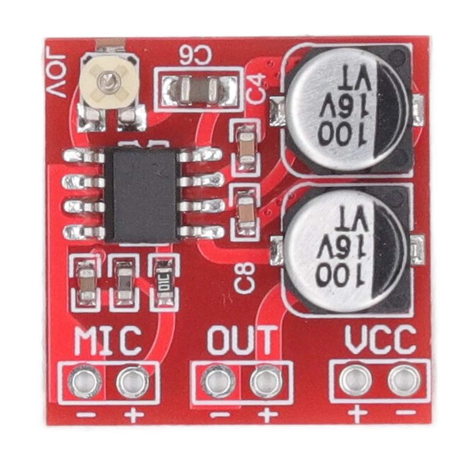 5teiliges Elektret Mikrofon Verstärkermodul Einstellbare Verstärkung LM386 NEU - Bild 4 von 4