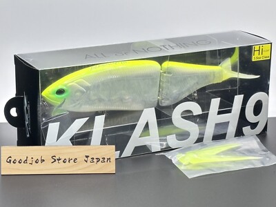 DRT KLASH9 HiフロートLemonade DRT KLASH9 Hi Lemonade with V tail Used Swimbait fishing lure From