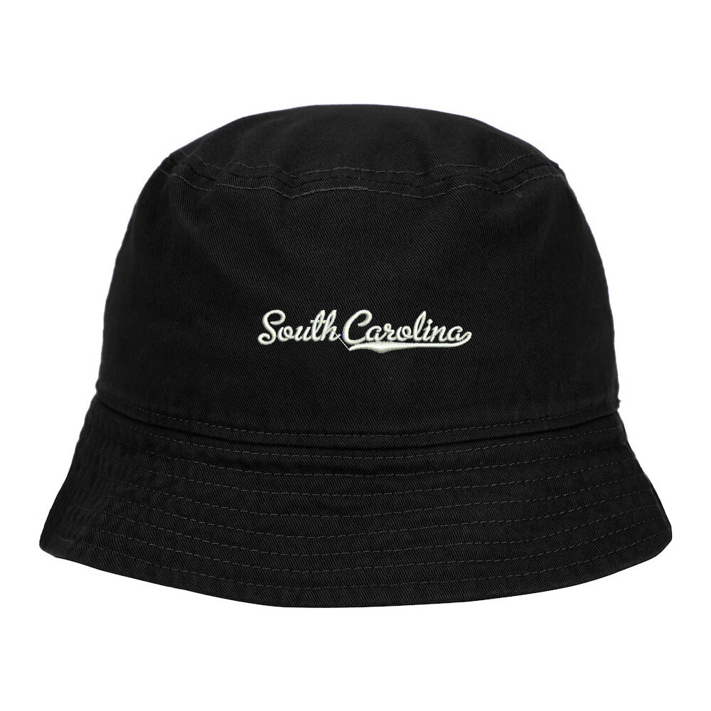 Bucket Hat for Men&Women South Carolina - SC Embroidered Cotton Beach Sun Hats
