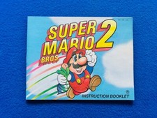Super Mario Bros 2 Nintendo NES Manual ONLY 1989 PRINT BEAUTIFUL