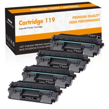 4PK Black Toner Compatible for Canon 119 ImageClass MF5850DN MF5960DN MF5880DN