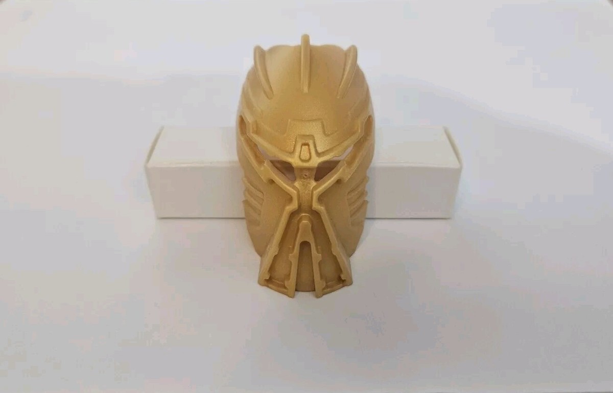 Lego Bionicle Kanohi Ignika Mask Of Life 60936 Pearl Gold Custom
