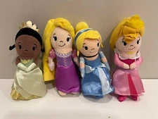 Just Play Disney Princess Mini 6” Plush Beanbag Aurora Rapunzel Tiana Cinderella