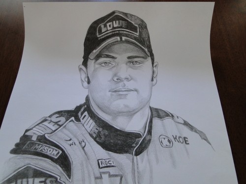 Jimmie Johnson Building A Dream Print Signed by Dale Adkins - Picture 2 of 4