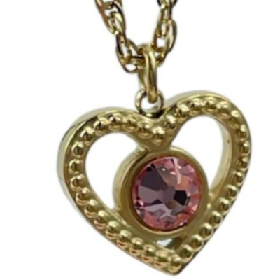 Collana Cuore Donna In Metallo | Ciondolo Simbolo Amore Con Catena Regolabile, Gioiello Ipoallergenico