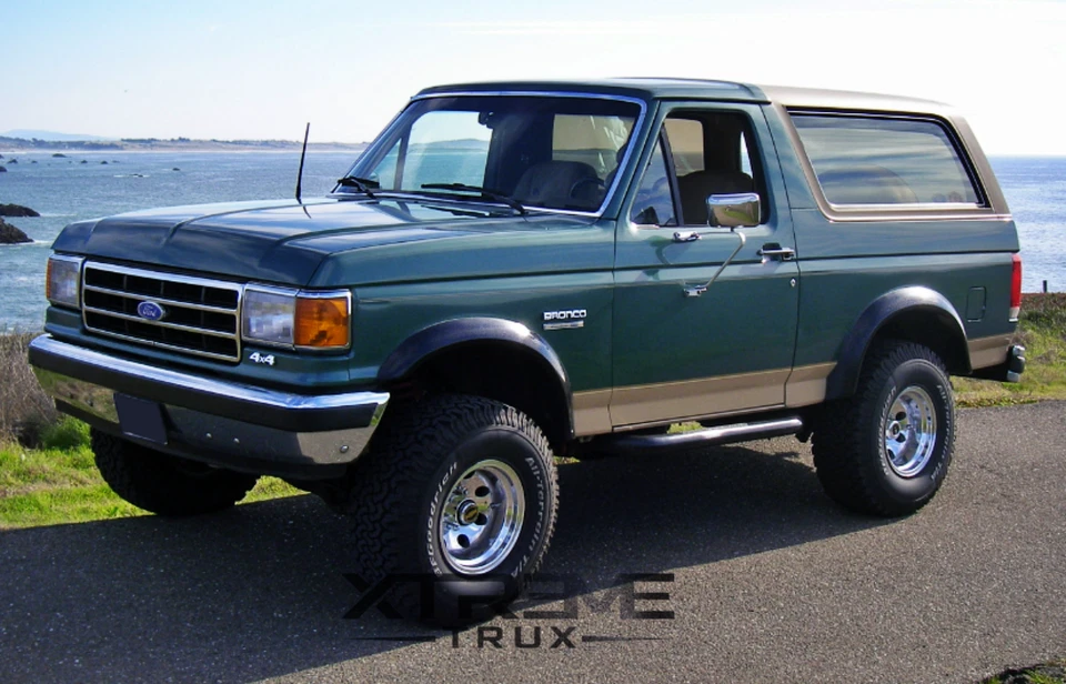 Juego completo de 4 llamaradas de guardabarros extendidas negras texturizadas Ford F150 F250 F350 Foto 3 de 4