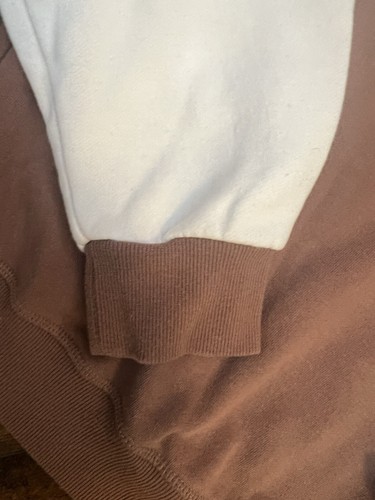 Brown & Cream Playboy Brand Oversized Sweatshirt Size M Ladies - Picture 9 of 9