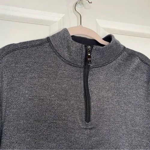 Paradise Collection Quarter Zip Dark Heathered Grey Size Medium - Picture 4 of 9