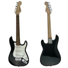 Squier by Fender Mini Stratocaster Beginner Electric Guitar 6-String Black/White