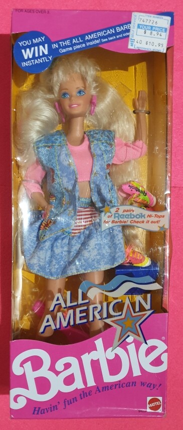 Barbie All American Reebok Mattel Vintage 80