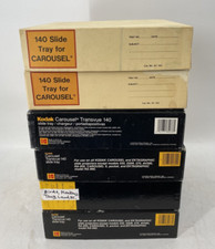 Kodak Carousel 140 Slide Projector Trays Original Box Lot of 6  EB-14704