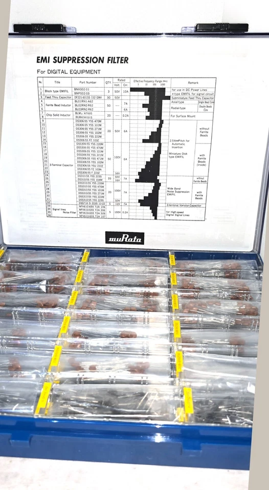 LOTE DE 3 kits de ingeniería de filtros de supresión EMI, Murata y ACT Foto 3 de 4