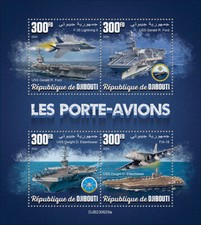 Aircraft Carriers Ships Planes MNH Stamps 2023 Djibouti M/S