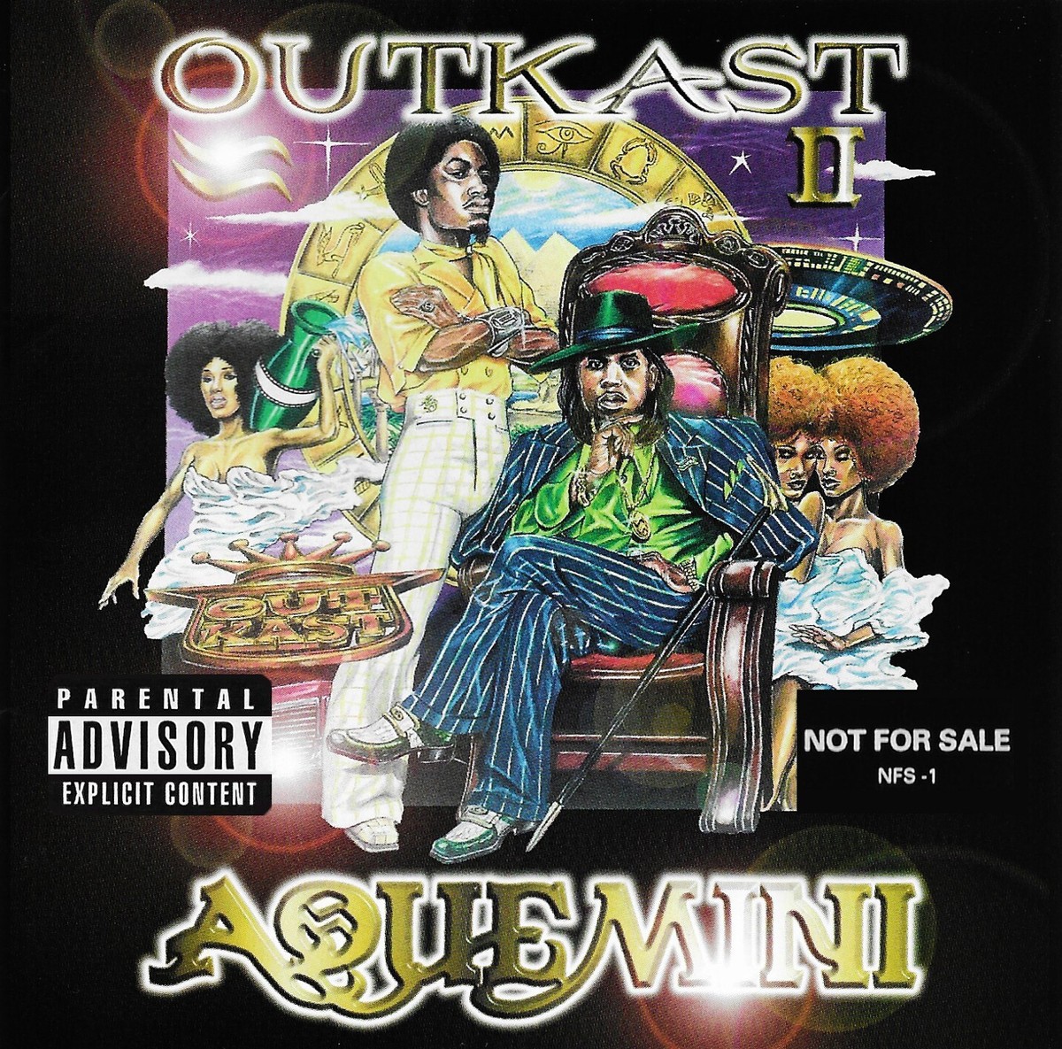 Outkast AQUEMINI (Retail Promo CD, Album) Explicit (1998