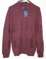 Gant Pullover Half Zip Feinstrick Purple GrößE 2XL Neu Mit Etikett 149€