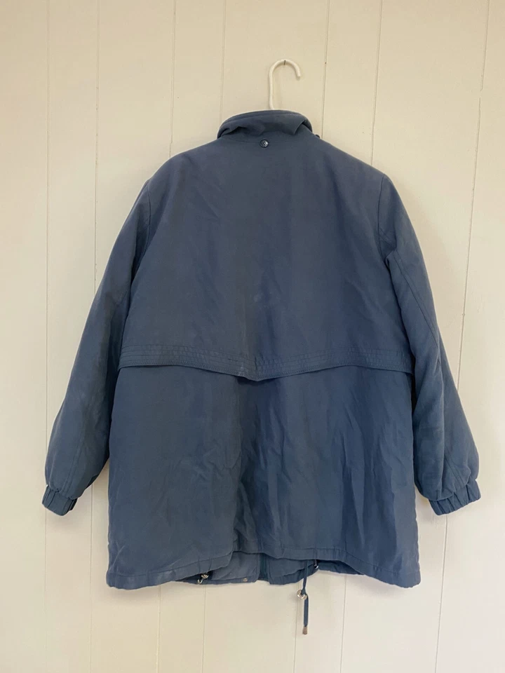 Chaqueta cortavientos Croft & Barrow para mujer 1X azul cremallera completa manga larga exterior Foto 4 de 4