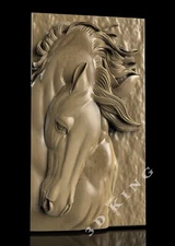 3D STL Model HORSE HEAD 3 for CNC Router Printer Engraver Carving Aspire Artcam